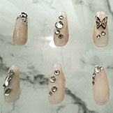 ネイルチップ　桃